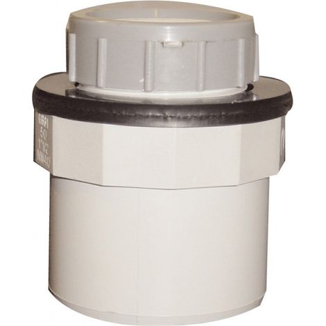 Graue PVC-Anschlussendkappe Girpi