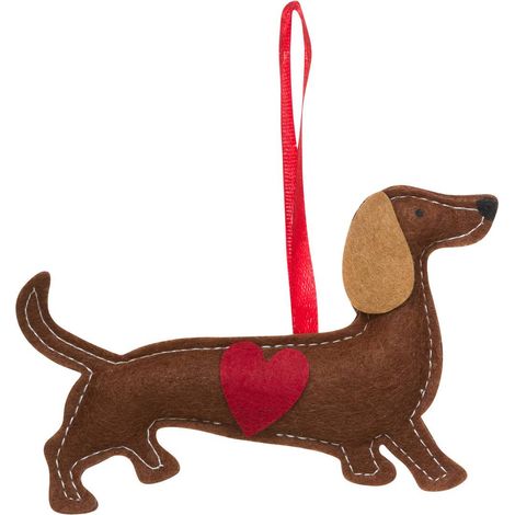 SDN FIELTRO TECKEL CORAZON 13CM - Feeric lights & christmas (1/5)
