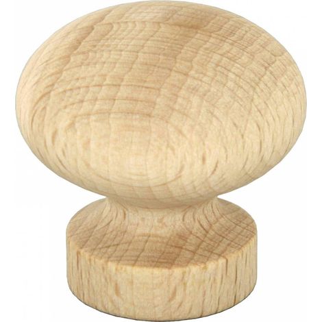 Blister pomolo legno grezzo 101/a d 38 mm. 2 pezzi