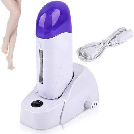 Rouler Sur La Machine, Portable D'Épilation Corps D'Épilation De Chauffe-Cire Chauffe Cire Epilation Machine A Cire Epilation Appareil À Cire Chauffe Cartouche Cire Pour Corps(1 Unité) (1/5)