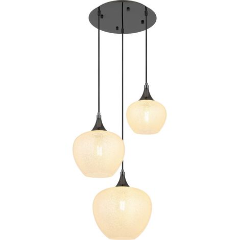 Globo - lampada a sospensione - MAXY - bianco - vetro - Ø 49cm - (1/5)