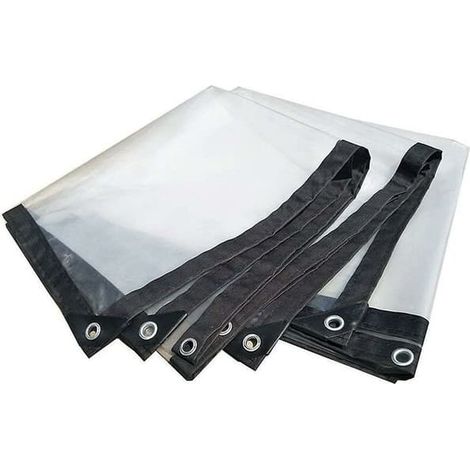 KLVGTIFS PU - Bâche transparente imperméable en tissu plastique perforé résistant pour film de serre extérieure (1/5)