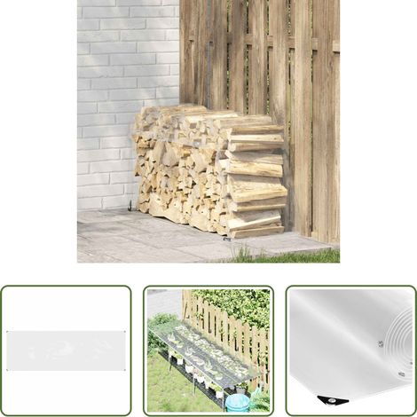 vidaXL Gartenmöbel schützen - Transparente Plane mit Ösen 1x3 m PVC (1/5)