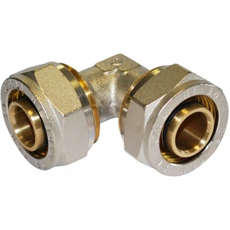 Coude égal à compression pour tube multicouche - diam 26 mm - BOUTTÉ