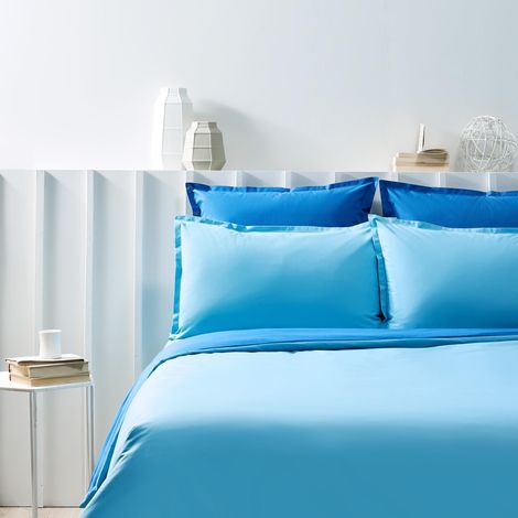 Housse de Couette 140 x 200 cm Lazuli - Couette Coton Doux