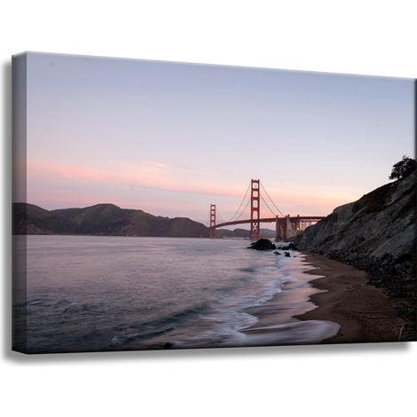 Golden Gate Architektur-Leinwanddruck 60x40 cm