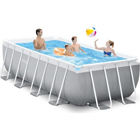 Piscine tubulaire rectangulaire Intex Prism Frame 4 x 2 x 1,22 m (1/3)