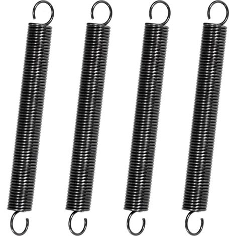 Traction Spring 90 mm Tension Springs with Hooks Piano Wire Springs Wire Diameter 1 mm Outer Diameter 10 mm Force 2.4 kg 10 Pieces (1/5)
