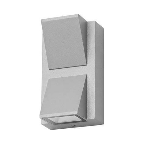 wandleuchte ip54 loyd double emission led 4.1w 3000k grau 155lm (1/3)