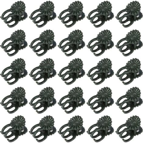 AHLSEN 60 pezzi Clip per orchidee, clip per piante, clip per rampicanti, clip per orchidee per piante, clip di supporto in plastica per piante da giardino, clip per piccoli rampicanti verdi per sosten (1/5)