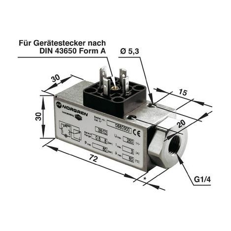 imi-norgren 4016138023718 Presostato Electromecánico de Aluminio