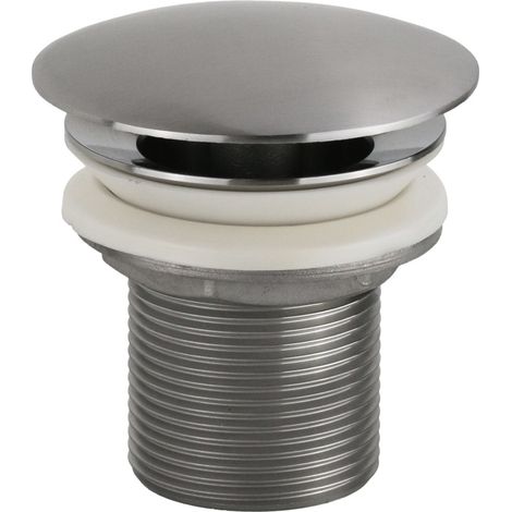 Bonde de vidange 1"1/4 G toujours ouverte sans trop-plein en acier inoxydable AISI 304 Arqea Tuttotondo CP3104  Acier inoxydable (1/2)