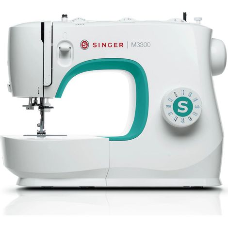 Machine à coudre avec 97 points d'application, métal, plastique, vert/blanc (1/5)