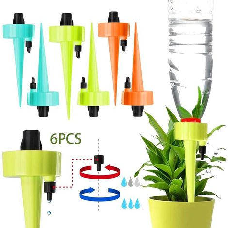 Kit d'irrigation goutte à goutte 6 pièces, système d'arrosage automatique pour plantes, kit d'irrigation goutte à goutte automatique, système d'arrosage automatique pour plantes (1/4)
