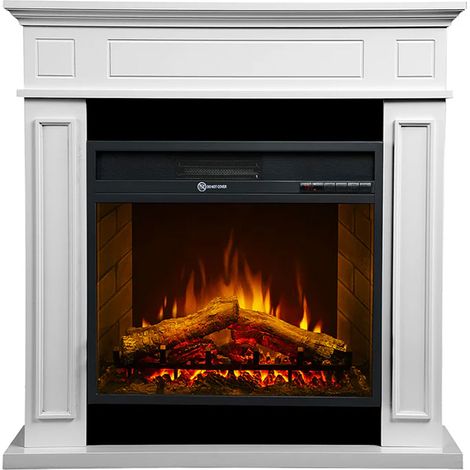 Jefferson - Elektrischer Holzboden-Kamin 89,5x28xH90,5 cm, Flammeneffekt