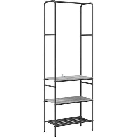 Cintre Sonoma, gris, 60 x 30 x 171 cm, bois d'ingénierie. (1/5)