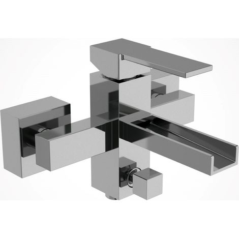 Rubinetto vasca - serie qubika cascata. (1/2)