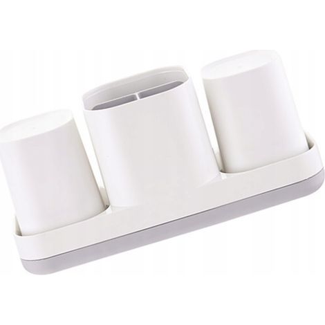 1 Support Brosse Dents Électrique Dentifrice Blanc (1/4)