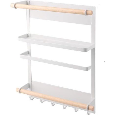 Étagère de rangement en fer, étagère de rangement de cuisine, support magnétique pour réfrigérateur (1/5)