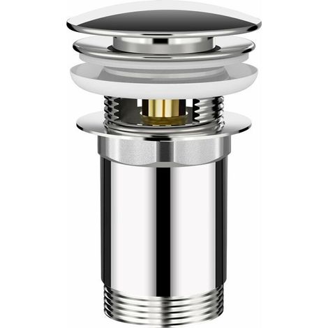 Bonde Universelle,Bonde de Lavabo, Bonde de Vidage avec Trop-plein pour Cuisines, Bain, Lavabo (Orifice de vidange 41-53mm), Évier, Pop Up