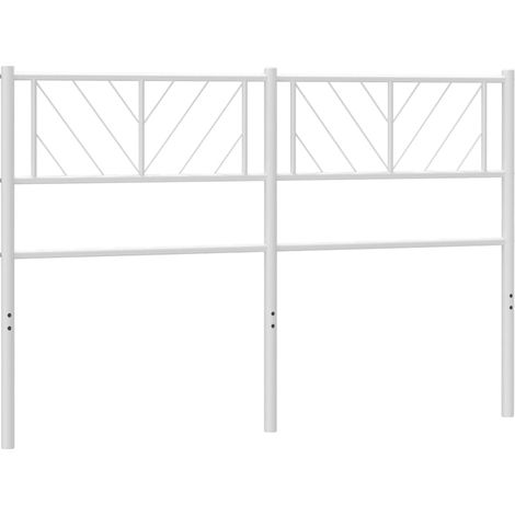 Tête de lit métal blanc 120cm (1/5)