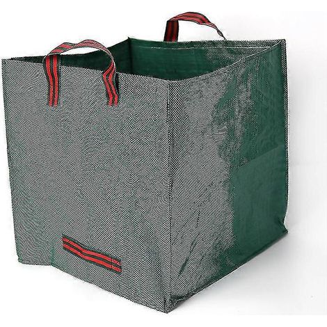 Grands sacs à déchets de jardin - Lot de 1 sac à feuilles - Sacs à compost - Seaux à feuilles - Sacs carrés (1/3)