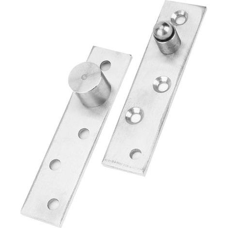 AIDUCHO Pack de 2 bisagras giratorias de 360 grados para puertas, bisagras pivotantes ocultas de acero inoxidable de 100x24 mm con eje descendente para puertas, ventanas y armarios (eje excéntrico). (1/5)