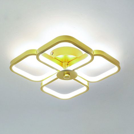 Plafonnier LED, plafonnier moderne, applique murale, lumières décoratives, lumière blanche 6000K (doré) (1/5)