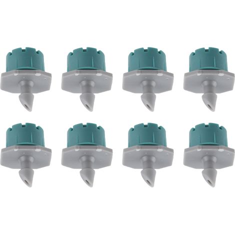 100 arroseurs d'irrigation réglables à 360 degrés, goutteurs de 1/4 pouce pour système d'irrigation (vert) (1/5)