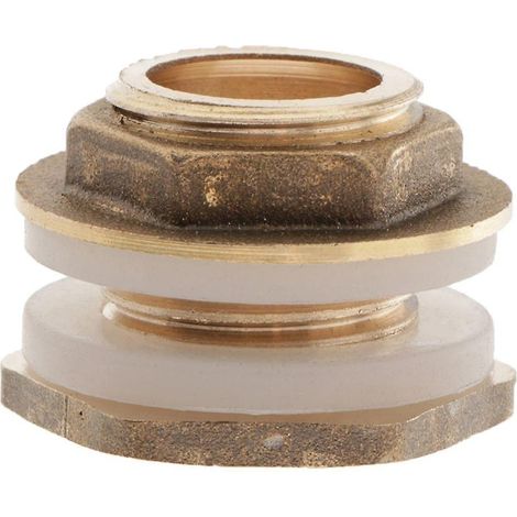 Messing-Wassertank-Anschlussstück mit Gummiring, DN15 34 mm (1/5)