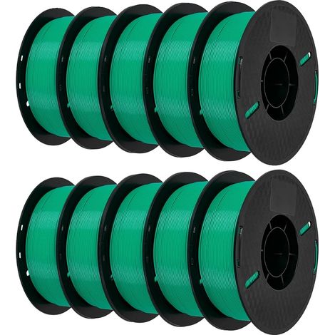 Filamento per stampante 3D, ecologico, inodore, ad alta resistenza, 10 kg PETG Verde (1/2)