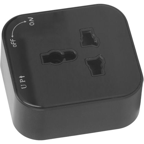 Adaptateur de rail carré, prise de courant en saillie avec indicateur, interface universelle 250 V 13 A (1/5)