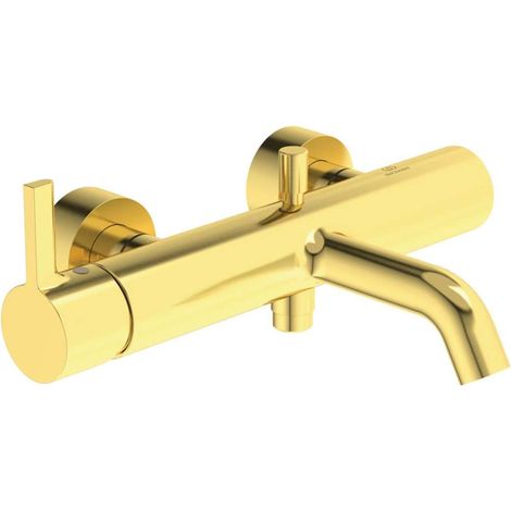 Mezclador de bañera JOY oro cepillado expuesto IDEAL STANDARD (1/3)