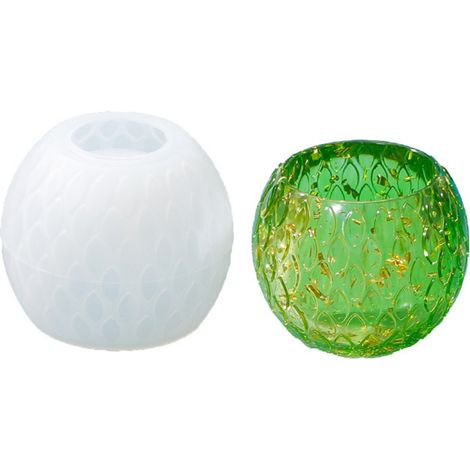Moule en résine pour bougeoirs, pour la création de boîtes à bijoux, centres de table de mariage, décoration de table, lot de 3 (1/5)