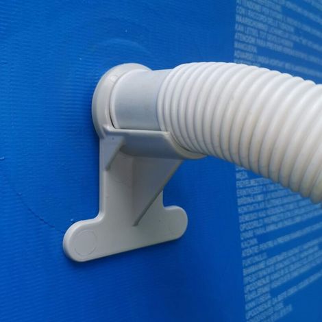 2 Supports de Tuyau de Piscine: Gris - Soutien des tuyaux de 30 à 37 mm, par Exemple Intex (1/3)