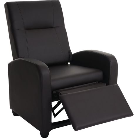Fernsehsessel Dallas Basic, Relaxsessel Relaxliege Sessel, Kunstleder coffee (1/5)