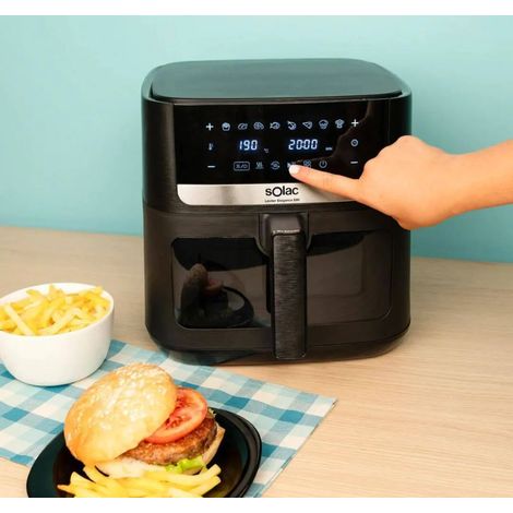 FREIDORA SIN ACEITE SOLAC S97204000 FA1801 LEVITER DIGITAL 8L DOBLE RESIST.