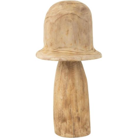 Champignon Déco en Bois "Cloche" 60cm Naturel (1/2)