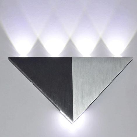 Dreieckige LED-Wandleuchte / Moderne und minimalistische Aluminium-Wandleuchte / Kreative und individuelle Leuchte, weißes Licht (5W) (1/5)