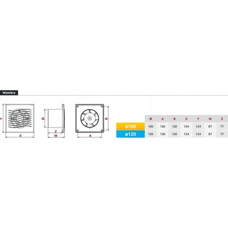 Ventilatore Awenta wave wav120h sensore umidità timer (1/3)