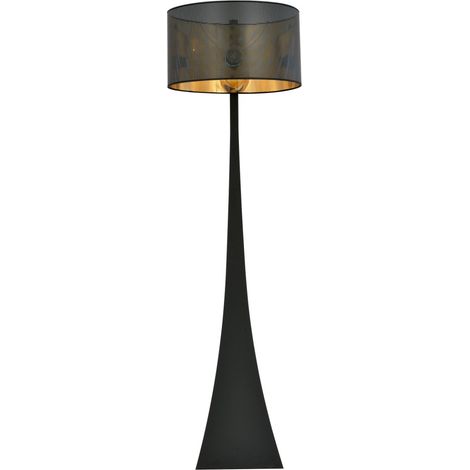 Lampada da terra Emibig Estrella nero/oro E27 157cm (1/5)