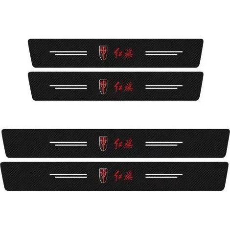 (TYPE B Extérieur 4 pièces) Pour Faw Hongqi H9 HS5 H5 H6 HS7 H7 HS9 HS3 HQ9 E-HS9 E-HS3 LS7 Autocollants de protection de seuil de porte Accessoires (1/3)