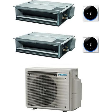 Climatizzatore GARANZIA ITALIA Daikin Canalizzabile Serie FDXM-F9 R32 Dual Split Inverter 12000 + 12000 BTU con U.E. 2MXM50A9 Classe A+++/A++ (1/2)