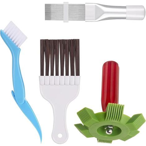 Brosse de Nettoyage de Climatiseur, Peigne d'Aileron de Condensateur de Climatiseur, Brosse de Nettoyage à Ailettes, pour Nettoyage Radiateur, Évaporateur, Serpentins de Réfrigérateur (1/5)