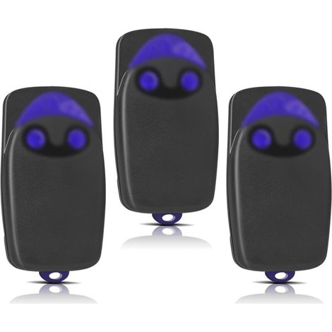 3-Piece Replacement for NICE Remote Control, 433.92 MHz 2-Channel Gate Remote Control, Compatible with Flo1r-s, Flo2r-s, Flo4r-s