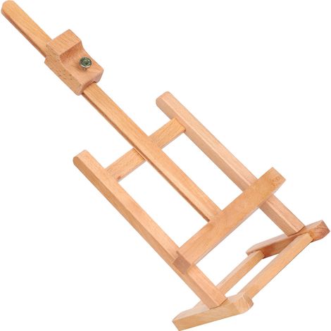 Chevalet de table pour petits artistes, support de présentation réglable en hêtre pour tableaux de bureau HJ-6B (1/5)