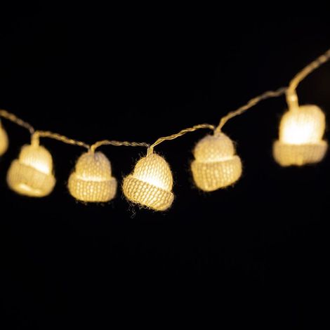 Guirlande Lumineuse "Bonnet" 220cm Blanc