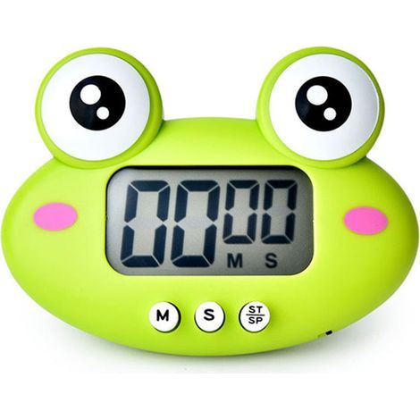 Kitchen Timer, Cute Cartoon Animal Countdown Timer, Digital Cooking Timer with Magnetic, LCD Large-Screen Visual Clock, Hangable (1/4)