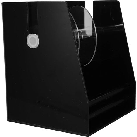 d étiquettes en acrylique noir à 3 compartiments pour bureau (1/5)