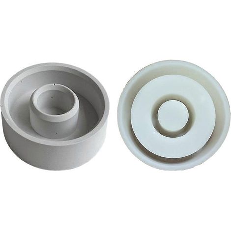 Handgefertigte DIY-Silikonform für Kerzen, kleiner runder Kristallkerzenhalter.
